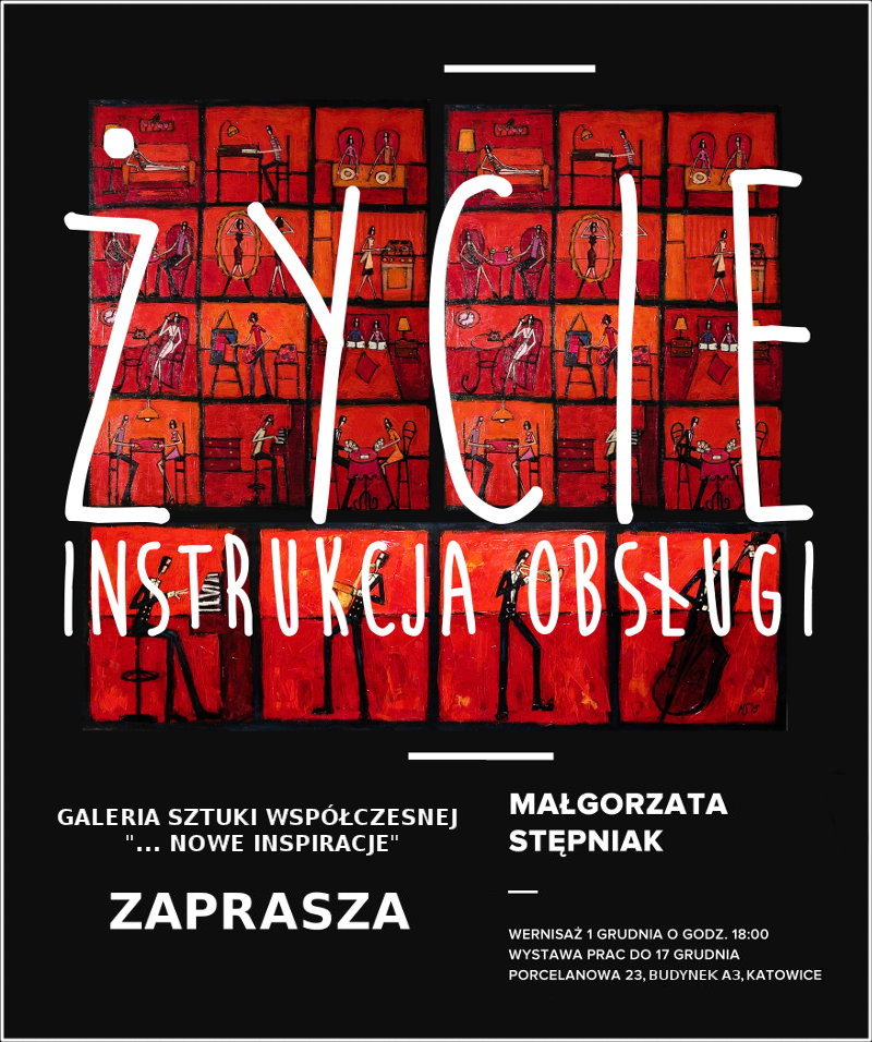 plakat wystawy Malgorzaty Stepniak